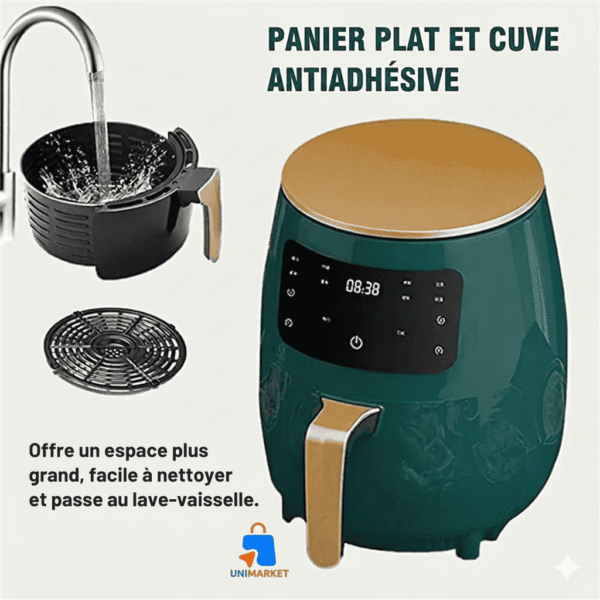 Friteuse à air Silver Crest 6L – 2400W : Mangez sain… sans renoncer au plaisir