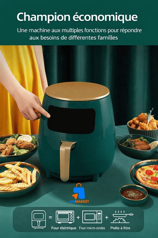 Friteuse à air Silver Crest 6L – 2400W : Mangez sain… sans renoncer au plaisir