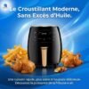 Friteuse à air Silver Crest 6L – 2400W : Mangez sain… sans renoncer au plaisir