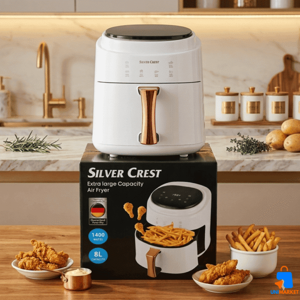Friteuse à air Silver Crest 8L – 1400W : Mangez sain… sans renoncer au plaisir