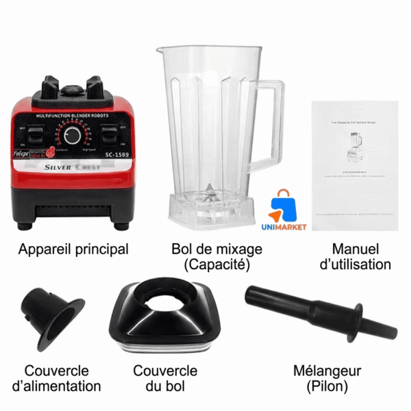 Blender Silver Crest très Puissant et Résistant : Transformez Votre Cuisine 