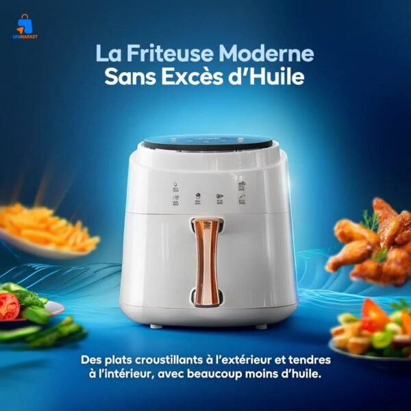 Friteuse à air Silver Crest 8L – 1400W : Mangez sain… sans renoncer au plaisir
