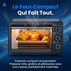 Four Multifonction 25L Silver Crest : Cuisinez plus vite, plus facilement et avec un goût irrésistible